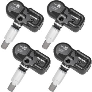 CDWTPS TPMS Tire Pressure Monitor Sensor, 4-Pack fit Toyota Lexus Camry Scion-Avalon, Camry, Corolla, Highlander, Prius, Rav4, Yaris, ES LS GS Series Replace#4260733011 PMV-107J-315MHZ