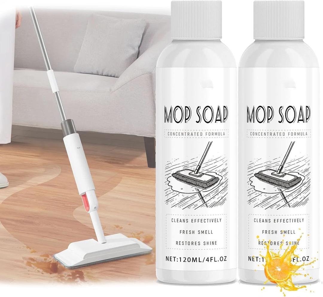 Mop Soap Brazilian Waves, Mop Soap Scented, Highly Scented Mop Soap, Floor Cleaner For Mopping, Multi-purpose Cleaner Liquid Pet-friendly Mop Cleaner Soap (2PCS)