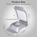 3 x Egg Slicer for Hard Boiled Eggs,Stainless Steel Wire Multipurpose Egg Cutter Strawberry Slicer Tomato Slicers for Home Use (Black Red)