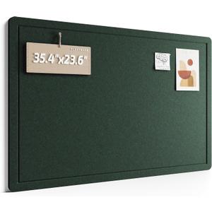 Fluxynara Felt Bulletin Board, 35.4"x23.6", Christmas Green