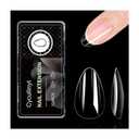 2 x 320Pcs Almond Soft Gel Nail Tips, Natural Almond Short Nails, 16 Sizes Full Cover Acrylic Fake Nails Clear False Nail Extension for Beginner and Professional Home Salon DIY