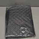 Chew Proof Dog Crate Bed Pad, Enhanced Quilted Indestructible Dog Kennel Pad for Aggressive Chewers, Washable Dogs Mat for Crate, Water Resistant Kennel Pads for Teething Puppy (Gray, 35"x23")