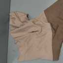 Fixmatti Women 2 Piece Colorblock Outfits High Neck Sweatshirt and Sweatpants Jogger Set Sweatsuit Khaki M