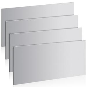 4 Pcs 20 Gauge Steel Sheet Metal 12" x 6" Cold Rolled Steel Plate Sheet Metal Weldable for DIY Projects, Industrial, Professional