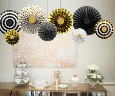 3 x Paper fans