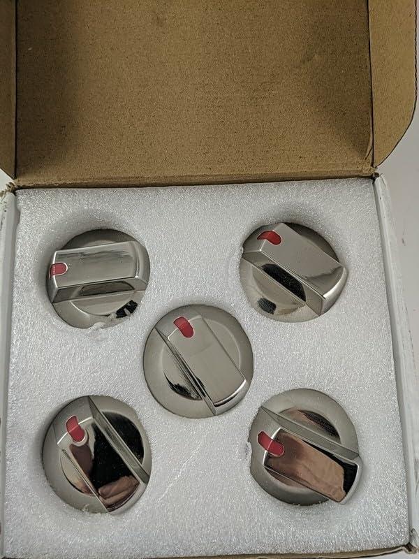 #US Replacement Part for Range Burner Dial Knob Stove Knob Replaces for SS DG64-00472A (5 pcs) knobpart#4560368