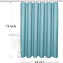 LaCyan 3 in 1 Waterproof Waffle Weave Shower Curtain and Clear Liner Set with 12 Stainless Steel Hooks Double Sided for Bathroom 72 Inches Heavy Duty Polyester Fabric Shower Curtains 72x72