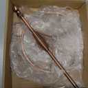 GeLive Bronze Wine Glass Holder Stand, Antiqued Countertop Freestanding Stemware Drying Rack, Artistic Tabletop Glass Display Hanger With 6 Hooks for Home and Bar Storage