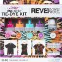 Tulip One-Step Tie-Dye Kit, Reverse Tie Dye Technique for Designs on Dark or Black Fabrics Plus 4 Vibrant Colors, 20 Piece Kit