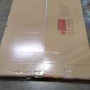 60x36 Inch Brushed Nickel Bathroom Mirror, Large Brushed Silver Metal Framed Wall Mirror, Rounded Corner Rectangle Modern Vanity Mirror, Tempered Glass, Anti-Rust, Shatterproof (Horizontal/Vertical)