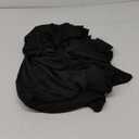 Table Skirt for 4 Foot Tables - One-Piece Black Tablecloths and Skirt, Wrinkle Resistant Ruffles Elastic Cover for Banquets, Weddings, Events, Parties