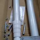 Wall Mounted Folding Ladder with Handrails, Pull Down System Attic Stairs, Telescopic Attic Ladder, Applicable Height 9.6-10ft, Attic, Basement, Warehouse, Passage Folding Stair (Black, 12 Steps)