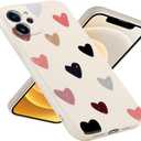 for iPhone 12 for Women Girls Cute Design Soft Silicone Camera Protection Protective Lovely Heart Phone Case for iPhone 12