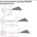 SUNLAX Shade Sail Rectangle, 6.5'x 9'10' Rectangular Grey Patio Porch Sail Shades Heavy Duty Shade Cloth for Backyard Garden Lawn