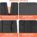 Makeup Bag, Wide-open Cosmetic Bag, Toiletry Bag for Women, Travel Essentials Organizer, Compact Lightweight for Daily Use (Black)