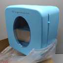 Frigidaire Retro Mini Portable Compact Personal Fridge, 9 Liter Capacity Chills 12 Cans, 100% Freon-Free & Eco Friendly, Includes Plugs for Home Outlet & 12V Car Charger - Blue, standard
