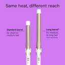 Conair Double Ceramic 1-Inch Curling Iron, 1-Inch Barrel Creates Classic Curls, Hair Curler for Use on Short, Medium, & Long Hair, White/Rose Gold