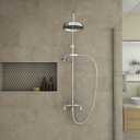 Abbey 10 x 34 1/2 Shower Faucet Set with Handshower, Chrome