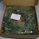 Christmas Cedar Garland, 6 Ft by 10 Inch Real Touch Soft and Thick Green Faux Pine Garland Artificial 40 Cedar 50 Cypress for Home Decor Fireplace Wall Indoor Outdoor Holiday Party Decorations