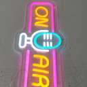 ATOLS On Air Neon Sign for Wall Decor, Battery or USB Powered On Air Led Light Sign, Recording Light Sign for Live Room, Game Room, Broadcasting Room, Music Studio, Bedroom,