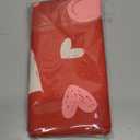 Red Pink Cream White Valentines Pillow Covers 18X18 Set of 2, Valentine's Day Love Heart Print Decorative Throw Pillow Covers Outdoor Farmhouse Holiday Decorations Cushion Case Couch Sofa Bed Decor