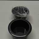 2 Pcs Plastic Cup Holder Insert for Car Sofa, Recliner Handles Replacement Cup Holder for Boat Truck RV Couch Poker Table (Black)