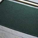 Waterguard  Squares 23 in. x 35 in. PET Polyester Indoor Outdoor Door Mat Charcoal