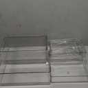 Set Of 6 Refrigerator Organizers and Storage,Stackable Large Clear Plastic Storage Bins with Handle,Freezer Organizer Bins,Perfect for Kitchen Cabinet Pantry Snack Containers,Closet Organization