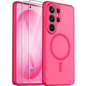 Red2Fire Magnetic for Samsung Galaxy S26 Ultra Case, [Compatible with MagSafe][12Ft Military Grade Protection][2*Screen Protector] Slim Translucent Anti-Slip Shockproof Case for Samsung S26 Ultra 6.9"