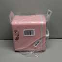 CUTIEWORLD Skincare Fridge - 4L Makeup Fridge for Refrigerating Makeup, Skincare and Food, Mini Fridge for Bedroom, Office and Car, Cooler and Warmer, Beverage Cooler, Leather Pink
