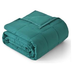Topblan Weighted Blanket for Adults 12lbs, Soft Cooling Breathable Weighted Throw for Sleeping, Washable Heavy Blanket with Glass Beads for Winter, Sofa Bed, 48"x72" Twin Size