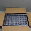 MIXC Seedling Trays Seed Starter Tray, 5-Pack Mini Propagator Plant Grow Kit Greenhouse with Humidity Vented Domes and Base for Seeds' Starting (40 Cells Per Tray, Total 200 Cells), Black