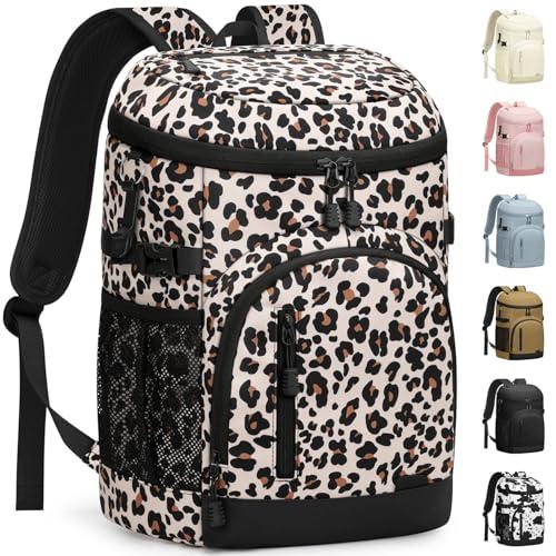 Pritent Cooler Backpack Insulated Waterproof,30/45 Cans Backpack Coolers Leakproof Lunch Backpack for Men Women Portable Soft Cooler Bag for Beach Camping Trave Picnic