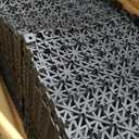 ToLanbbt Modular Interlocking Cushion 48P 11.8" x 11.8" Interlocking Rubber Floor Drain Holes Non-Slip Splicing Drainage Mats for Deck, Shower, Kitchen, Drain Pool, Sauna Bath, Indoor Outdoor (Black)