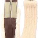 Fleece Padded Horse Girth 32" to 56" (52", Brown)