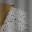 6pcs Large White Snowflakes Ornaments 12 Big Plastic Glitter Snowflake for Winter Indoor Outdoor Christmas Tree Window Room Decorations Giant Craft Snowflakes