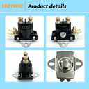 12V (2pcs) Trim Solenoid Starter Tilt Trim Pump Relay Solenoid Fit for Mercruiser Mercury Mariner Outboard Motors 35-275 HP Fit for SAE J1171 Replacement 89-818864T 89-84607 8994318 8996158 8996158T