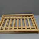 Folding Shoe Storage Rack Smooth Solid Bamboo Shoe Rack Stable Shoe Organizer Versatile Shoe Shelf Bamboo Shoe Rack Practical Shoe Storage Shelf for Living Room US, (Three layers)