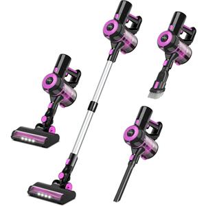 Cordless Vacuum Cleaner, 8-in-1 Stick Vacuum Cleaner with Super Suction, 30Kpa Powerful Suction Vacuum with 60 Mins Runtime Detachable Battery, Vacuum Cleaners for Hardwood Floor Pet HairViolet