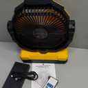 24000mAh Detachable Battery Camping Fan - 3-in-1 Portable Camping Fans with LED & Remote - 4 Speeds Battery Operated Outdoor Fan for Tent,Office,Jobsite,Workshop,Travel