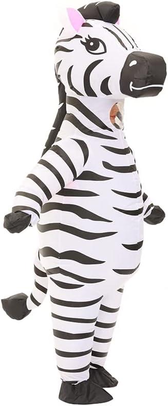 Inflatable Costume Adult Funny Blow up Halloween Costume Fancy Dress Cosplay Party Christmas Halloween Suit zebra