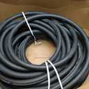 Continental Premium Garden Black Heavy Duty Cold Water Garden Hose, 5/8in Inside Diameter x 100ft Length, Male x Female Garden Hose Thread