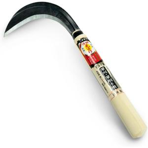 Japanese Sickle HONEN, Garden Weeding Tool for Grass Cutting, Mowing & Surface Weeding, Gardening Tool Made in Japan (4.7" Daruma Sickle)