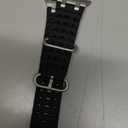 Upgraded Ocean Band Compatible with Apple Watch Ultra 3/2/1 49mm, S11/S10 46mm, 9/8/7 45mm, SE3/SE2/SE/6/5/4 44mm, 3/2/1 42mm, Metal Connector Breathable Sport Watch Strap for Men Women (Regular, A-Silver/Black)