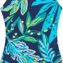 Kanu Surf Girls Hurricane Beach Sport UPF 50 One Piece Swimsuit (2T, Tammy Navy)