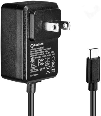 RasTech for Raspberry Pi 5 GaN PD 27W Power Supply 5.1V 5A USB-C Pi 5 Power Adapter for Raspberry Pi 5 16GB/8GB/4GB/2GB