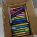 Bright Creations Bulk Glitter Glue Pens 100 Pack - 0.35 oz Each, 20 Metallic Colors - Glue Pens for Crafting & Slime - Glitter for Crafts