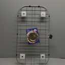 Kitchen Sink Grid 18-7/8" x 13-3/4"- Heavy Duty Kitchen Sink Protector with Built-in Strainer & Center Drain, Non-Slip Rubber Feet & Scratch Resistant Bottom Guard