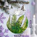 Fern Plant Ornament, Stained Glass Christmas Decorations, Christmas Ornaments for Tree, Holiday Ornament, Gifts for Plant Lovers, Holiday Party Gifts, Gift Ideas & Xmas Gift