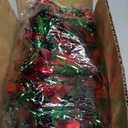 50 Ft Christmas Tinsel Garland Thick Tinsel Garland Xmas Tree Decorations Metallic Tinsel Twist Garland for Christmas, Birthday, Party Decor Indoor Outdoor Party Supplies (Mix3)